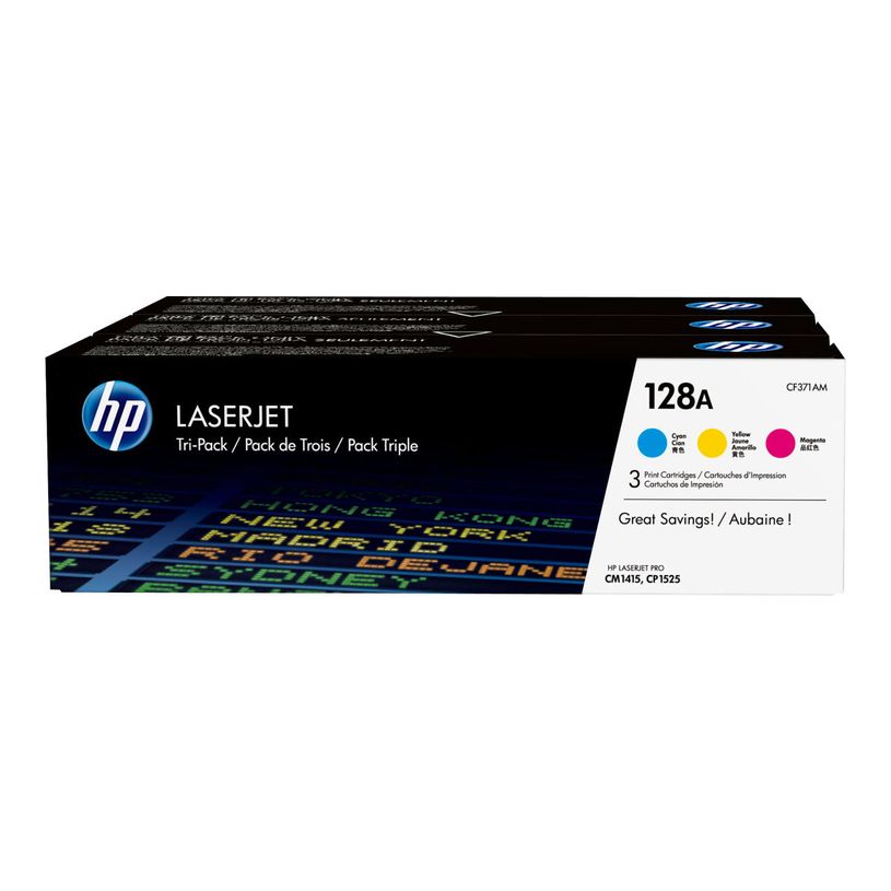 0887111403018-HP 128A - Pack de 3 - jaune, cyan, magenta - cartouche laser d'origine (CF371AM) -P_79391371_44-17