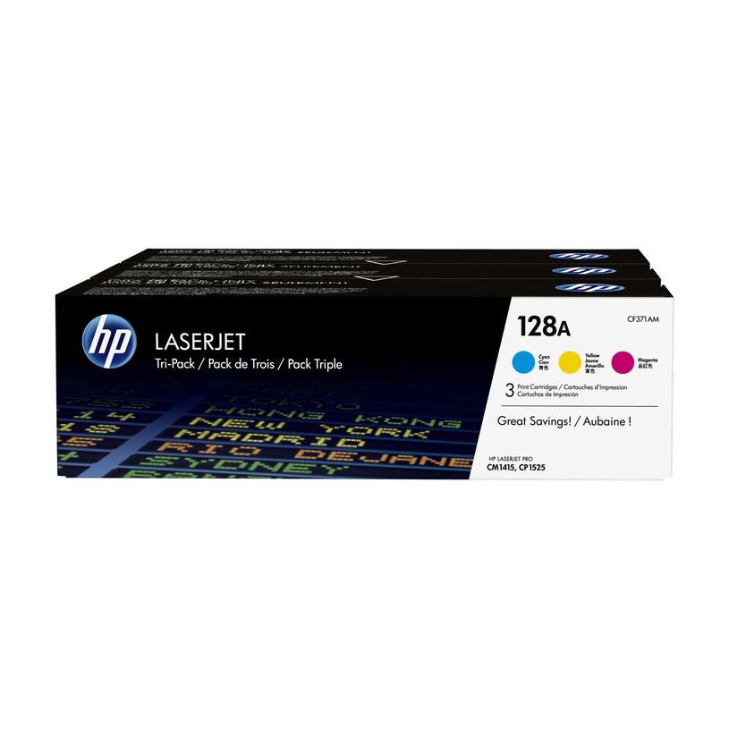 0887111403018-HP 128A - Pack de 3 - jaune, cyan, magenta - cartouche laser d'origine (CF371AM) -P_79391371_46-29