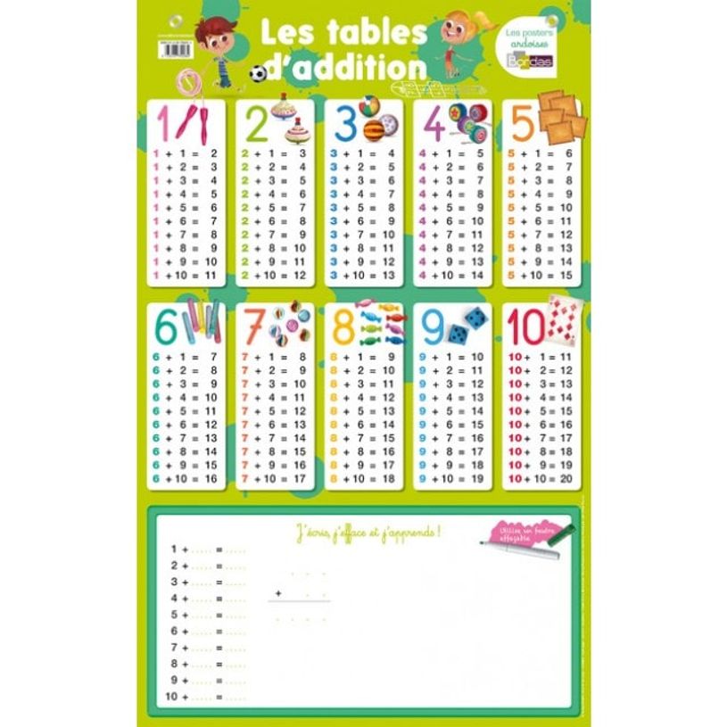 3133097352084-Poster Ardoise les tables d'addition-P_79391513_1-0