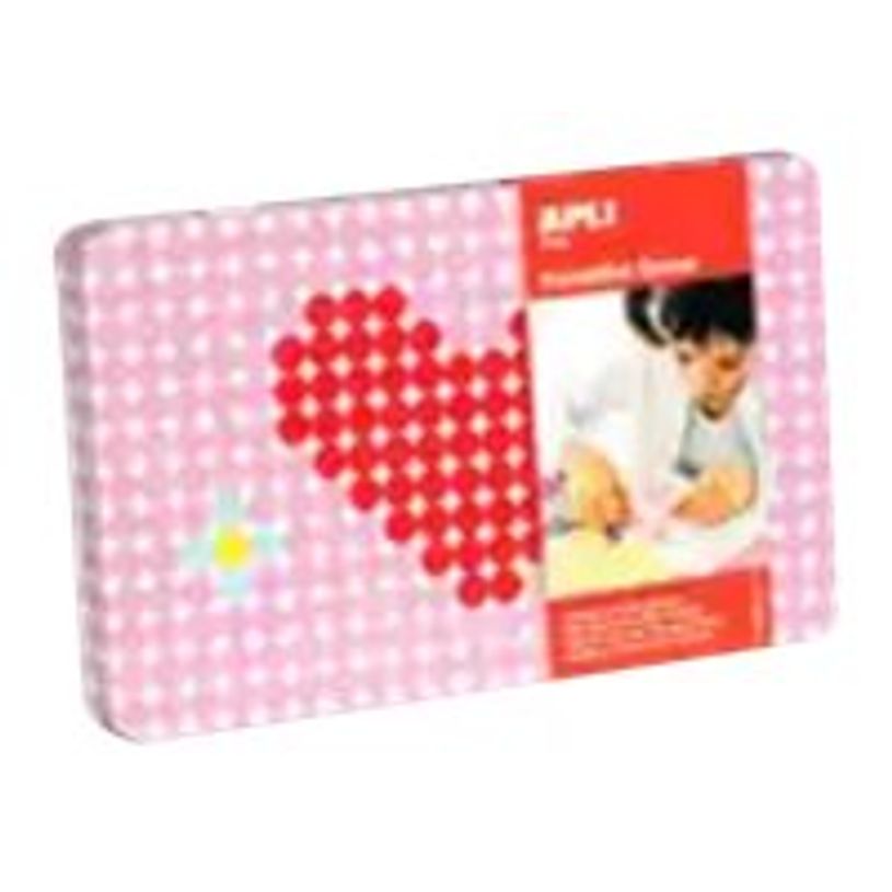 0000005096558-Apli - Boîte métal gommettes cœur avec 12 cartes à compléter-P_79391516_1-0