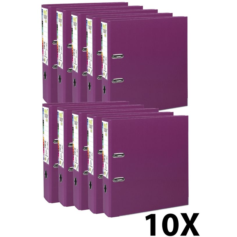 2012348400099-Exacompta Prem'Touch - 10 Classeurs à levier - Dos 80 mm - A4 Maxi - pour 600 feuilles - f-P_79392344_1-0