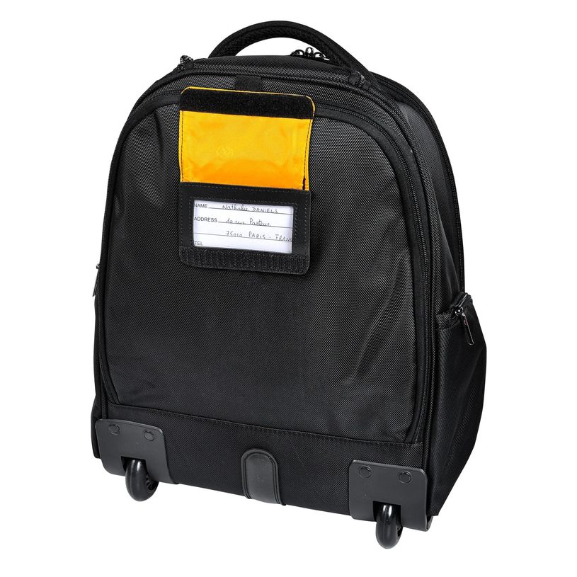 3130630186342-Exacompta Exactive - Sac à dos à roulettes pour ordinateur portable 15,6" - noir, orange--10