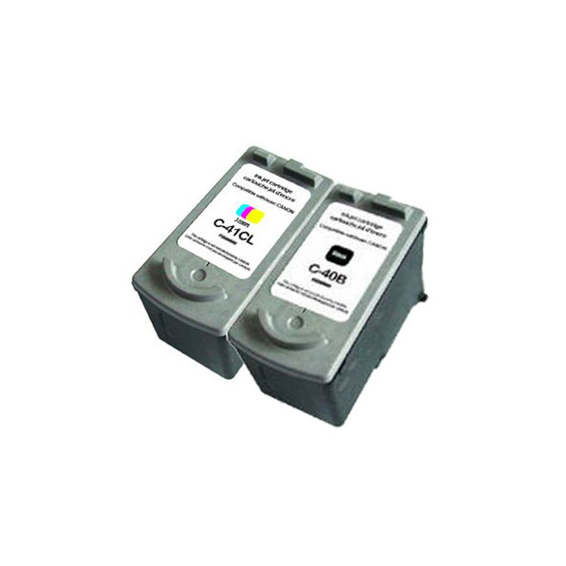 3584770880712-Cartouche remanufacturée Canon PG-40/CL-41 - pack de 2 - noir, cyan, magenta, jaune - Uprint--1