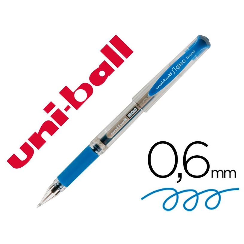 2012348652788-UniBall Signo Broad - Roller - 1 mm - bleu--2