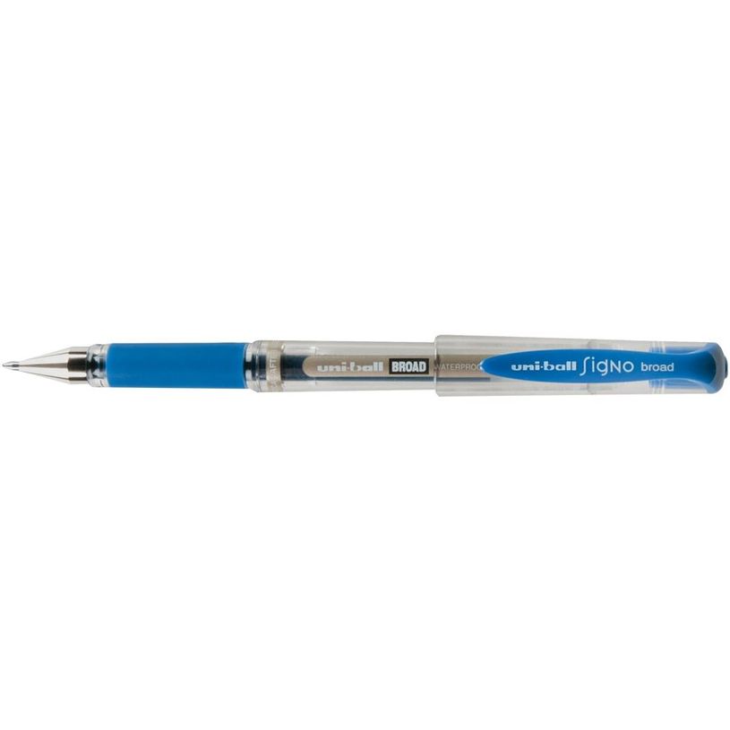 2012348652788-UniBall Signo Broad - Roller - 1 mm - bleu--1