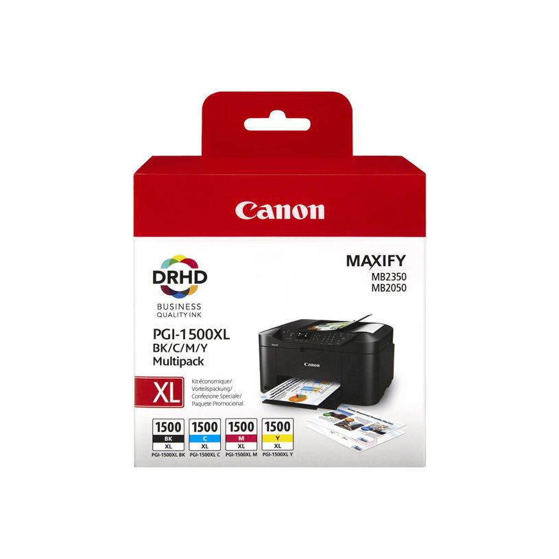 8714574679037-Canon PGI-1500XL - Pack de 4 - noir, cyan, magenta, jaune - cartouche d'encre originale-P_79394047_4-3
