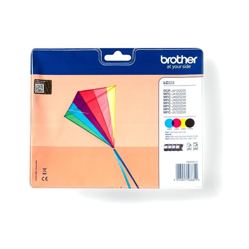 5014047566851-Brother LC223 - Pack de 4 - noir, cyan, magenta, jaune - cartouche d'encre originale-P_79394078_7-6