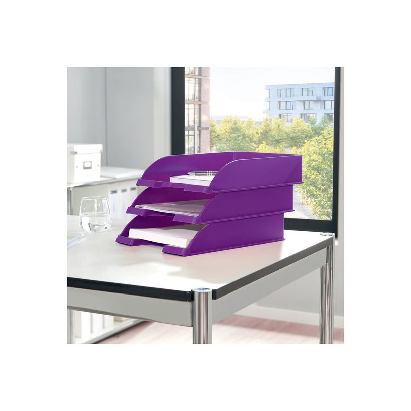 4002432104369-Leitz WOW - Corbeille à courrier violet-P_79394126_1-3