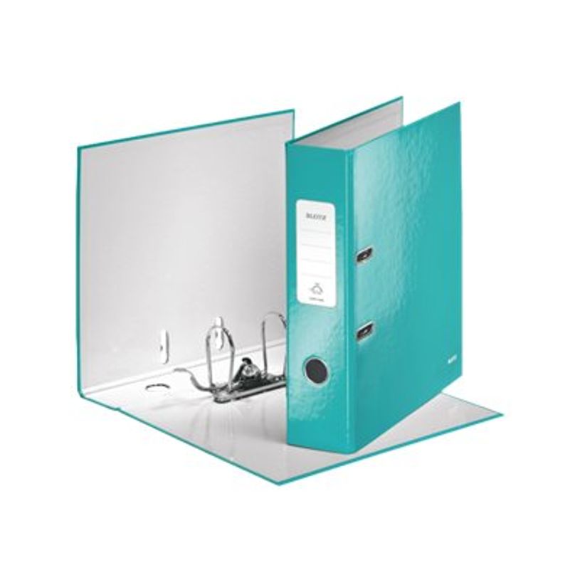 4002432104031-Leitz WOW 180° - Classeur à levier - Dos 80 mm - A4 - pour 600 feuilles - bleu iceberg-P_79394558_2-1