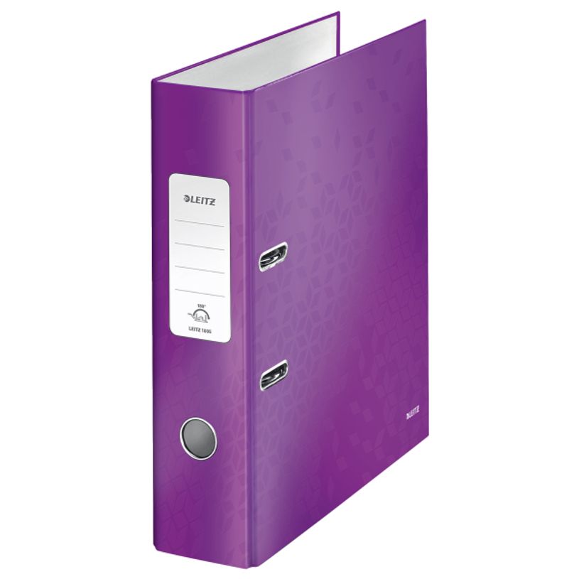 4002432104048-Leitz WOW 180° - classeur à levier - pour A4 - capacité : 600 feuilles - violet métalli-P_79394559_4-3