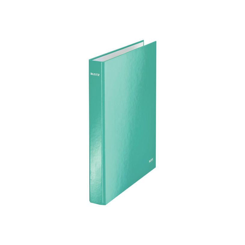 4002432104123-Leitz WOW - Classeur à anneaux - Dos 40 mm - A4 Maxi - pour 250 feuilles - bleu métallis