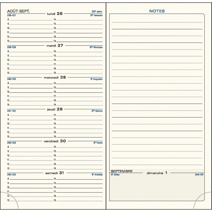 3660942047814-Agenda de poche Floralie - 1 semaine sur 1 page - 9 x 17,5 cm - disponible dans différente-P_79394644_4-2