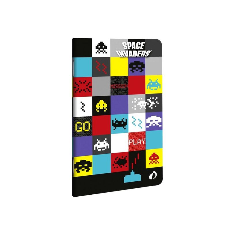 3371010358441-Quo Vadis Space Invaders - Carnet 7,5 x 12 cm - 48 pages - ligné-P_79394679_1-0