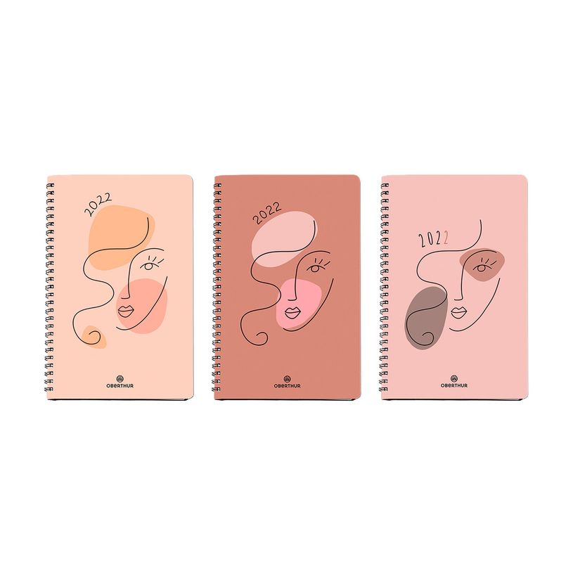 3108728157703-Agenda à spirale Divine - 1 semaine sur 2 pages - 10 x 15 cm - disponible dans différente-P_79395068_1-0