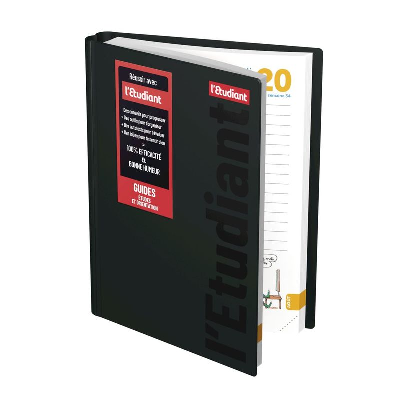 3147280040108-Agenda L'Étudiant spiralé - 1 jour par page - 15 x 20 cm - noir - Hamelin-P_79395332_3-1