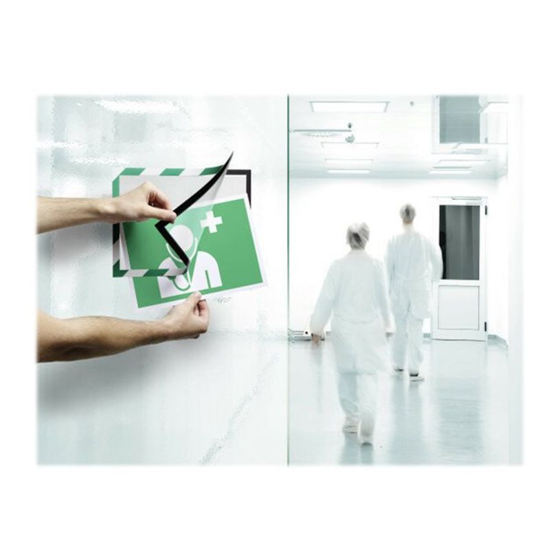 4005546406558-Durable Duraframe Security - 2 Cadres d'affichage bicolore - A4 - vert/blanc (encadrement m-P_79395365_6-5