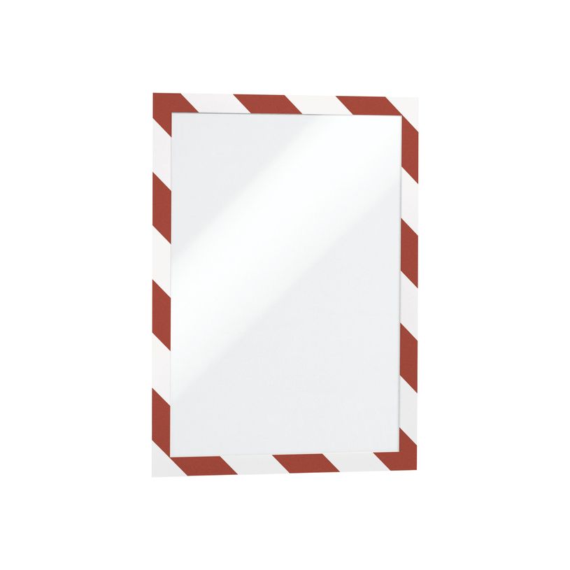 4005546406565-Durable Duraframe Security - 2 Cadres d'affichage bicolore - A4 - rouge/blanc (encadrement -P_79395366_1-0
