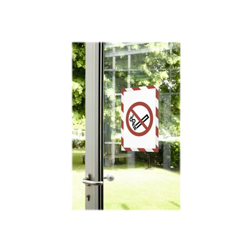 4005546406565-Durable Duraframe Security - 2 Cadres d'affichage bicolore - A4 - rouge/blanc (encadremen-P_79395366_16-16