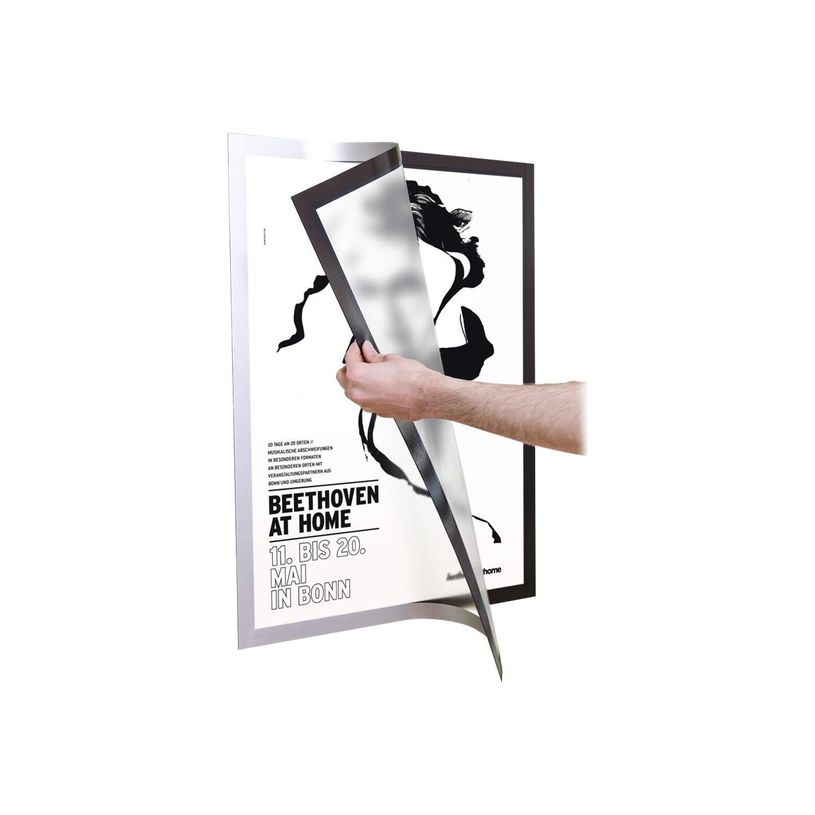 4005546406718-Durable Duraframe Poster - Cadre d'affichage adhésif - A2 - argent-P_79395368_13-12
