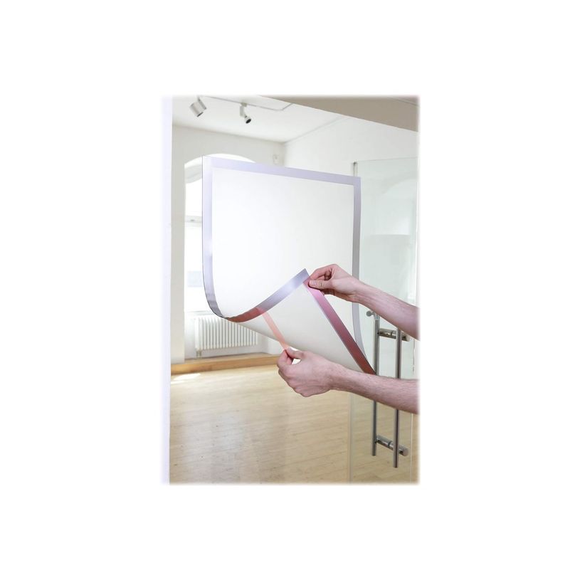 4005546406718-Durable Duraframe Poster - Cadre d'affichage adhésif - A2 - argent-P_79395368_3-2