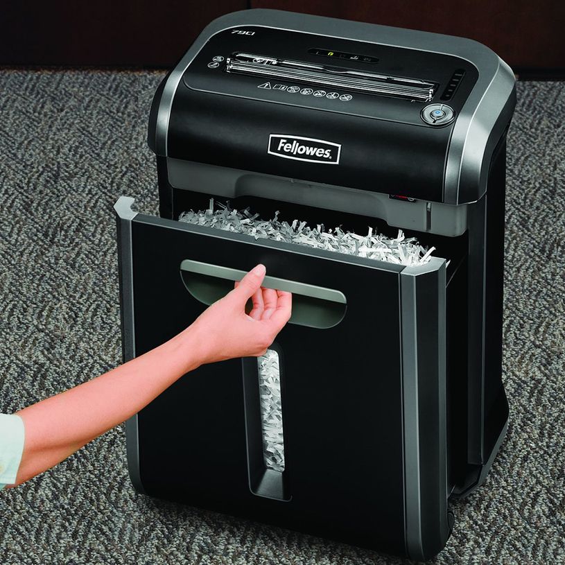 0043859629022-Fellowes 79ci - destructeur de documents coupe croisée - 16 feuilles - Corbeille 23 litres-P_79395512_8-4