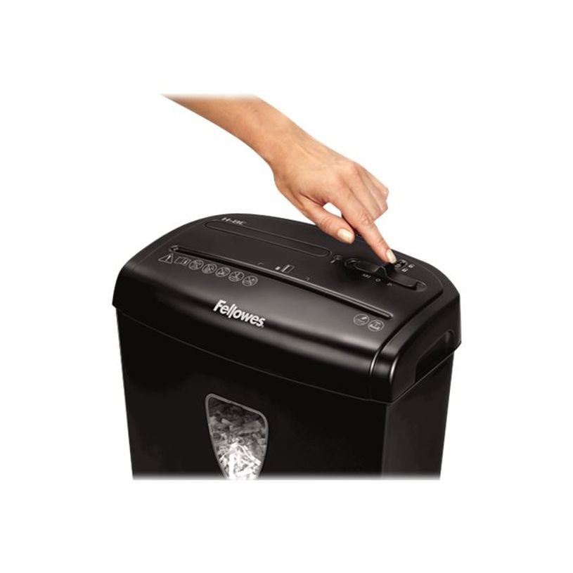 0043859671649-Fellowes Powershred H-8C - destructeur de documents coupe croisée - 8 feuilles - Corbeille-P_79395514_5-4