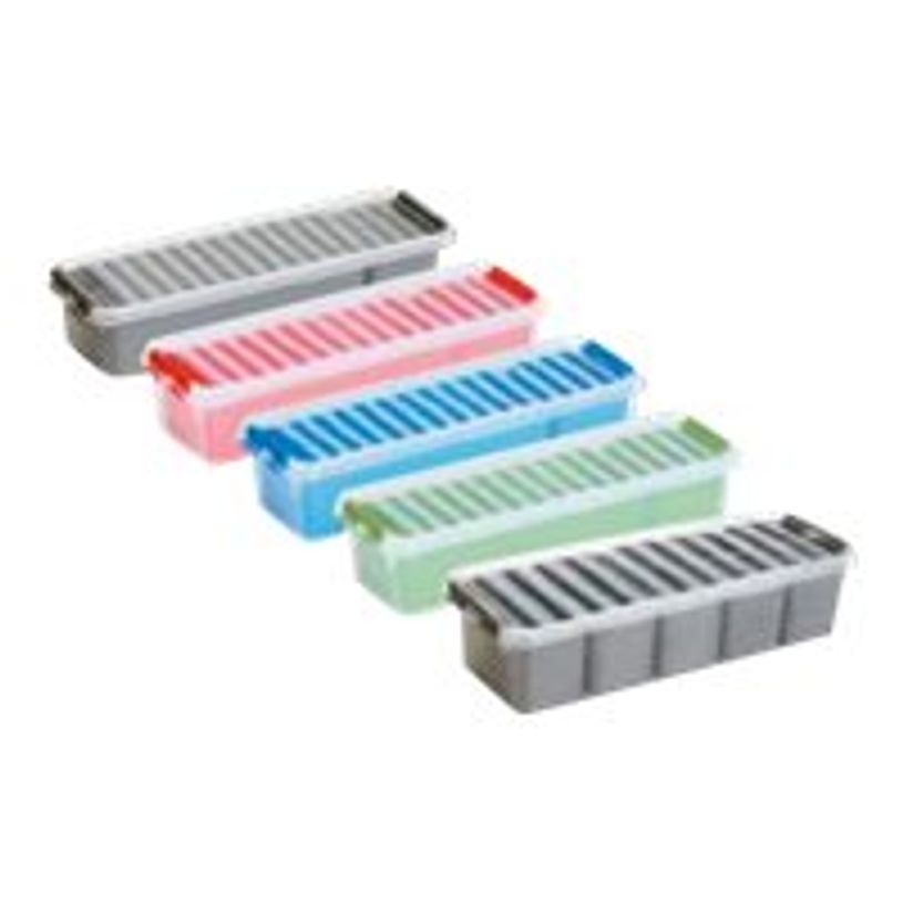 8711112818040-Sunware Q- line - Boîte de rangement 0,9L - 2 pochettes - transparent-P_79395542_1-0