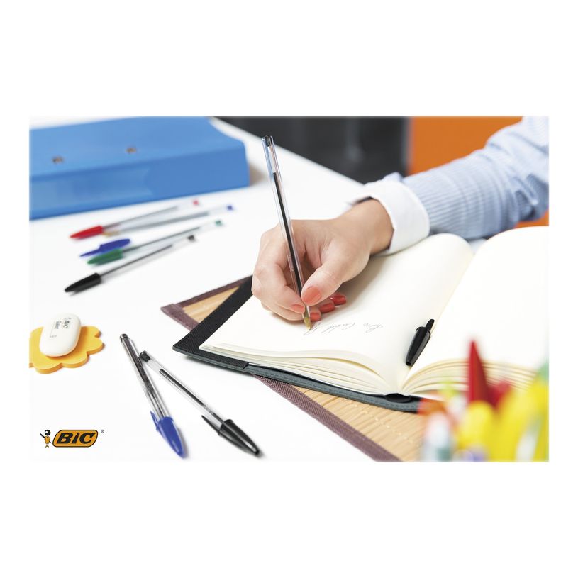 0070330129641-BIC Cristal - 50 Stylos à bille - vert - 1 mm - pointe moyenne-P_79395555_17-16