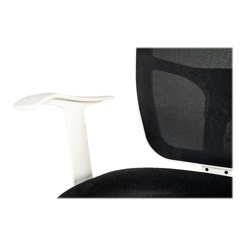 3760185025065-Fauteuil de bureau - PHOENIX - Accoudoirs fixes blancs - Blanc-P_79395742_5-4