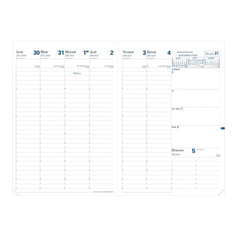 3371010127344-Quo Vadis - Agenda année scolaire - 2026-2027 - Eu 09/09 - Semainier Planning - Français - Impala - Noir - 13 mois d-P_79395800_1-4