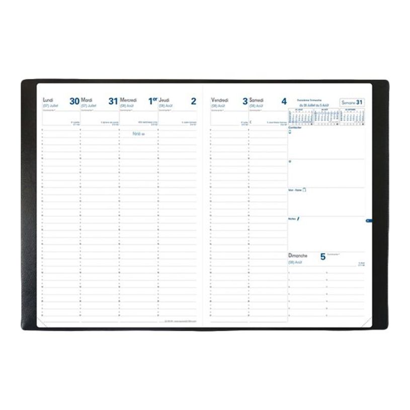 3371010127344-Quo Vadis - Agenda année scolaire - 2026-2027 - Eu 09/09 - Semainier Planning - Français - Impala - Noir - 13 mois d-P_79395800_2-2