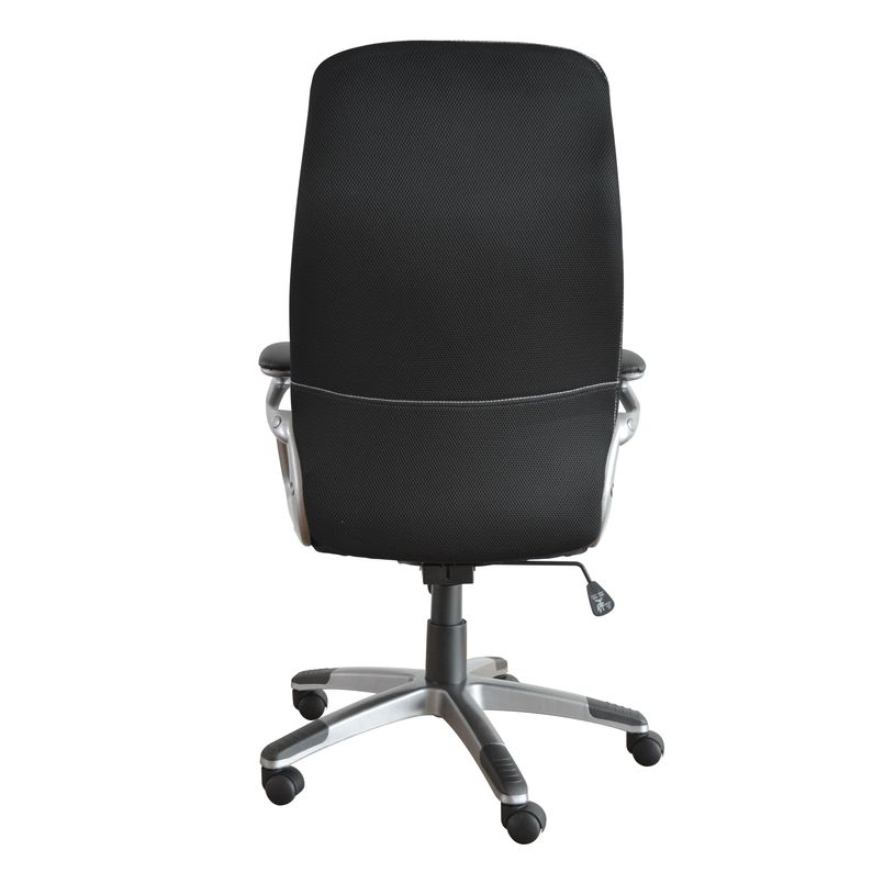 3397703398945-Fauteuil de bureau TARANIS - accoudoirs fixes - appui-tête intégré - noir-P_79395812_4-3