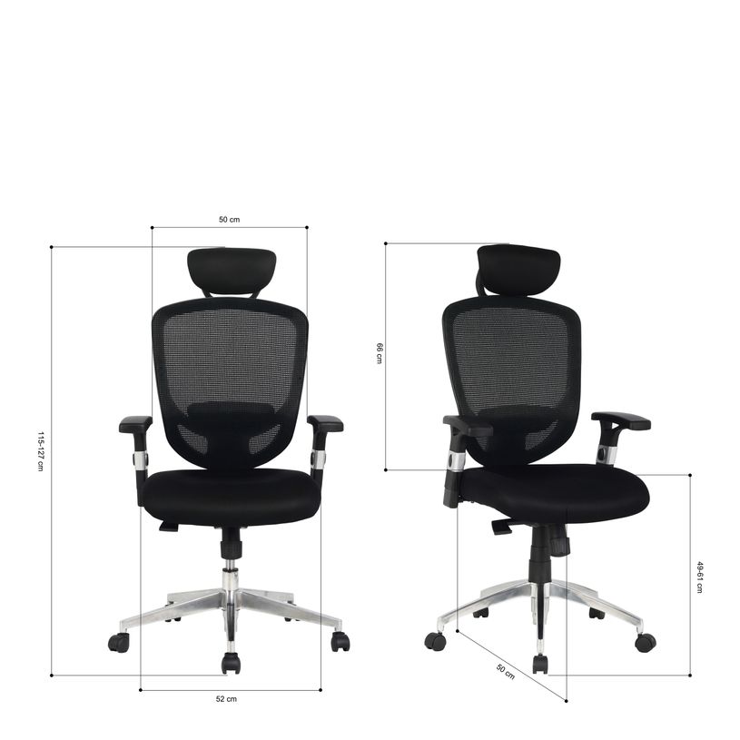 3397704188194-Fauteuil de bureau COMPUTECH - accoudoirs ajustables - appuie-tête - noir-P_79395815_5-4