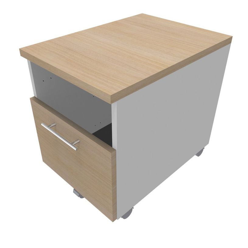 3253310133426-Caisson mobile INEO JET UP Bureau Vallée - L43xH56xP60 cm - 2 Tiroirs dont 1 personnalisable obligatoire - f-P_79395822_1-0