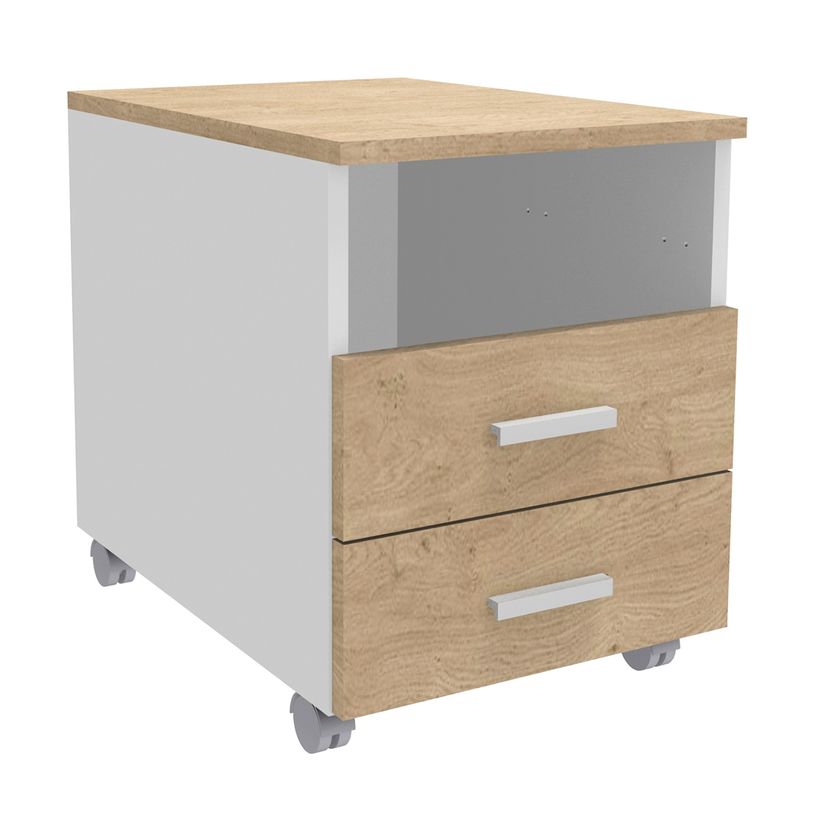 3253310133440-Caisson mobile INEO JET UP Bureau Vallée - L43xH56xP60 cm - 3 Tiroirs dont 1 personnalisable obligatoire - f-P_79395824_1-0