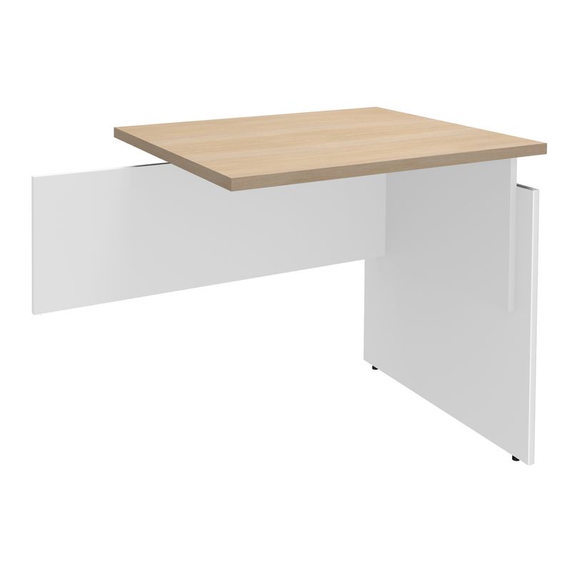 3253310147508-Retour direct pour Bureau INEO JET UP Bureau Vallée - Réglable en hauteur - L80 x H74/78/82 x P60 cm - Pieds Blanc/blanc - p-P_79395865_1-0