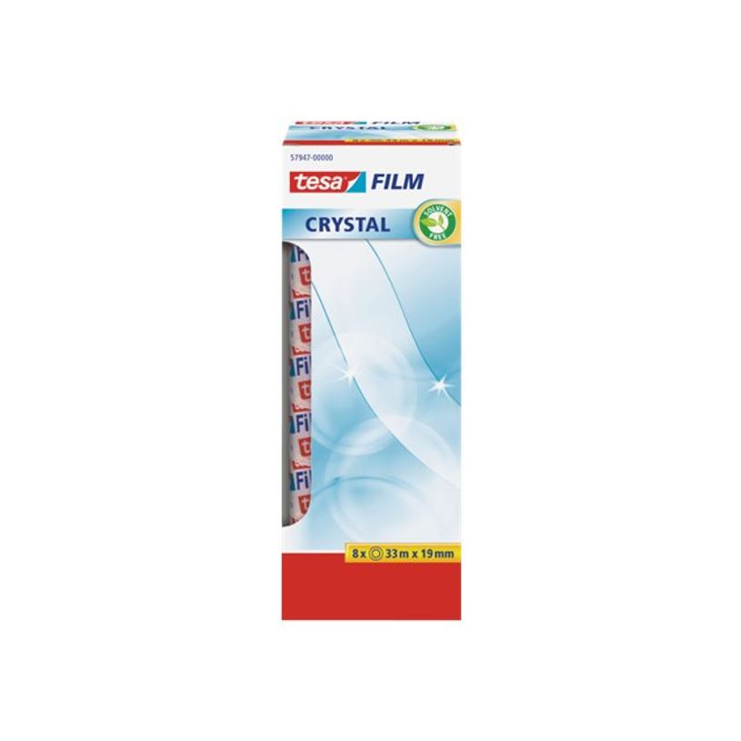 4042448282262-Tesa - Ruban adhésif Crystal - pack de 8 rouleaux - 19 mm x 33 m-P_79396161_1-0