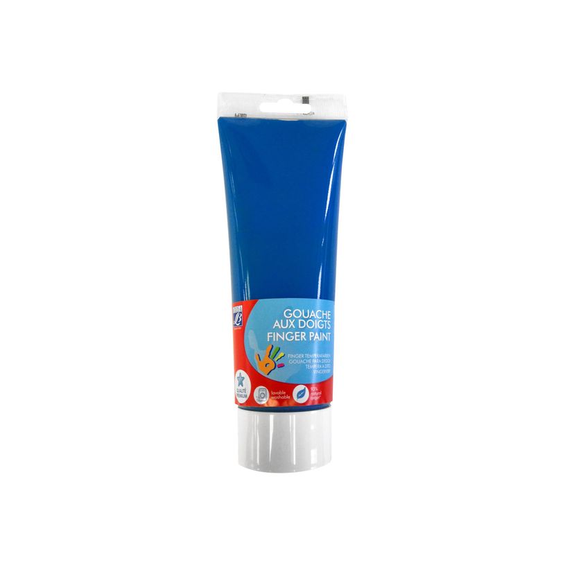 3013648075467-Lefranc Bourgeois - Peinture au doigt - gouache - bleu - 250 ml-P_79396174_1-0