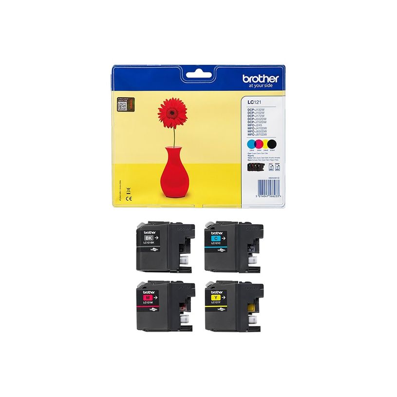 5014047566233-Brother LC121 - Pack de 4 - noir, cyan, magenta, jaune - cartouche d'encre originale-P_79396212_11-8