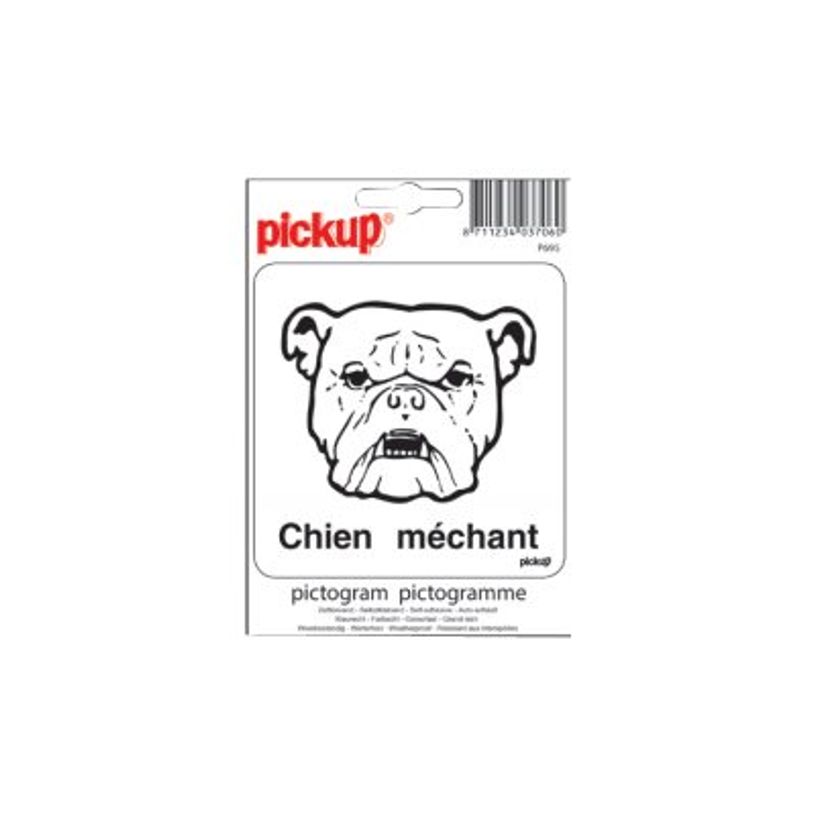 8711234037060-Pickup - Pictogramme - Chien méchant - 100 x 100 mm-P_79396254_1-0