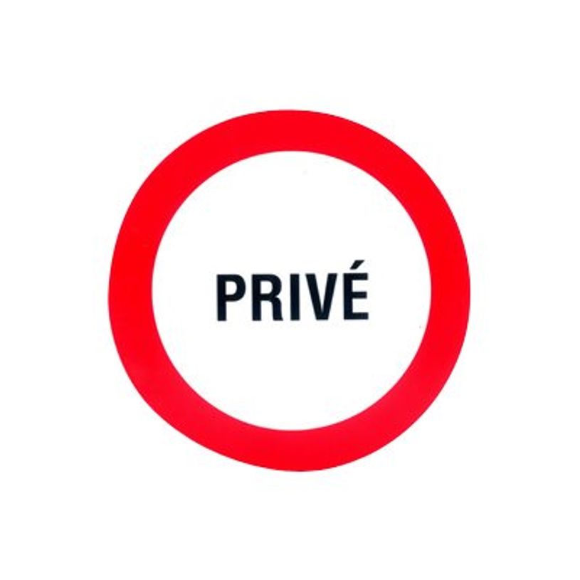 8711234127037-Pickup - Pictogramme rond - Privé - 180 mm-P_79396268_1-0