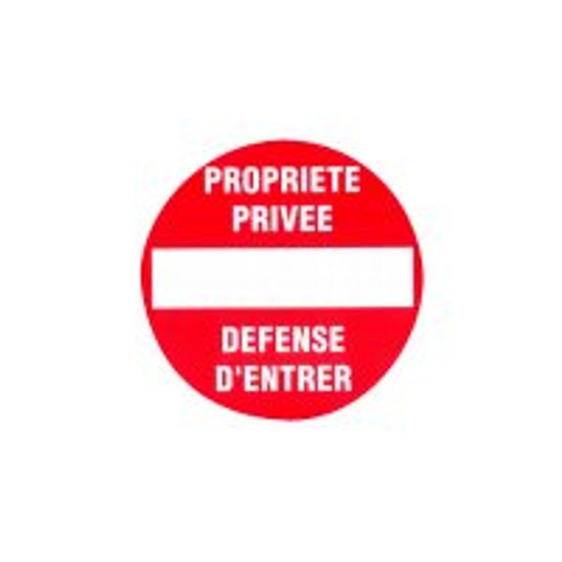 8711234127303-Pickup - Plaque de signalisation ronde - 300 mm (diamètre) - entrée interdite-P_79396273_1-0