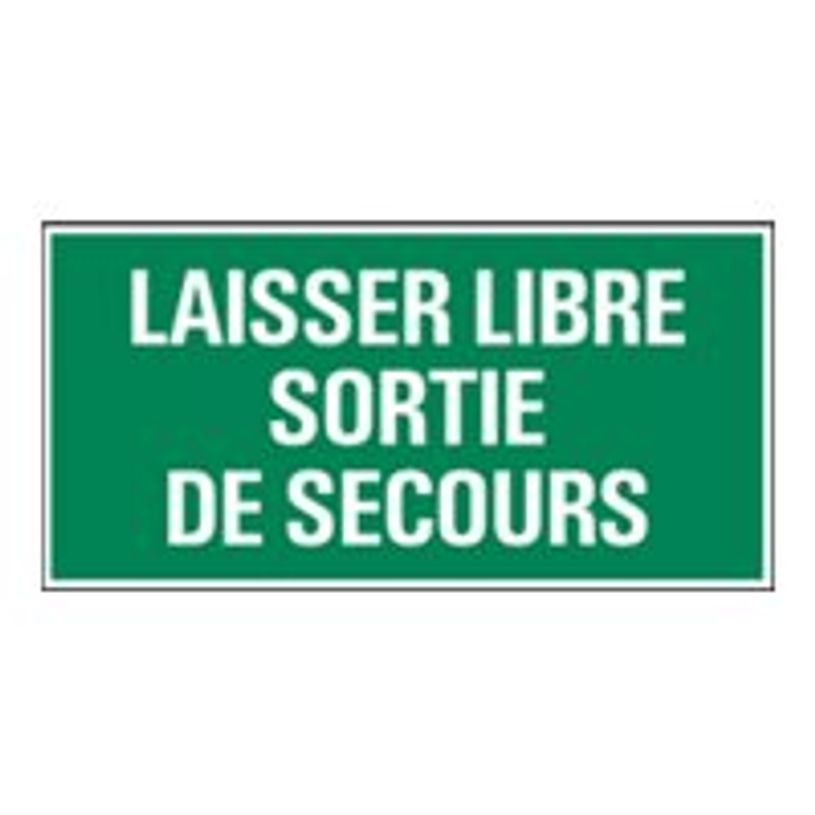8711234128706-Pickup - Panneau de signalisation - 300 x 150 mm - Garder la sortie d'urgence libre-P_79396288_1-0