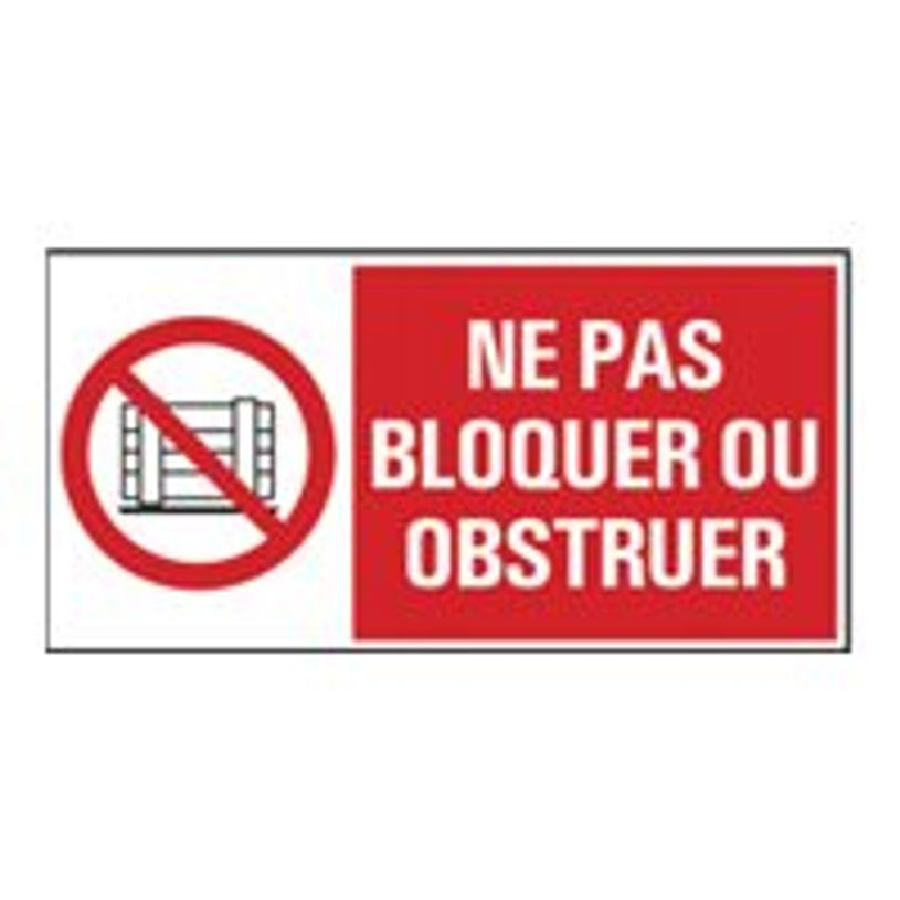 8711234128744-Pickup - Panneau de signalisation - 300 x 150 mm - Ne pas bloquer-P_79396289_1-0
