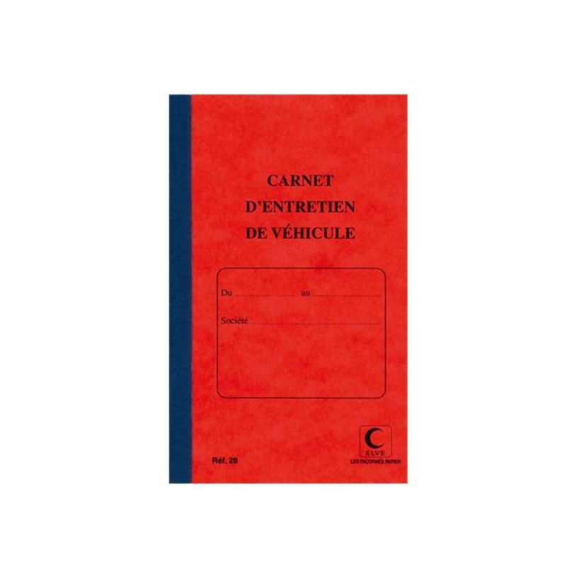 3416790000286-ELVE - Carnet d'entretien de véhicules - 21 x 13 cm-P_79396358_1-0