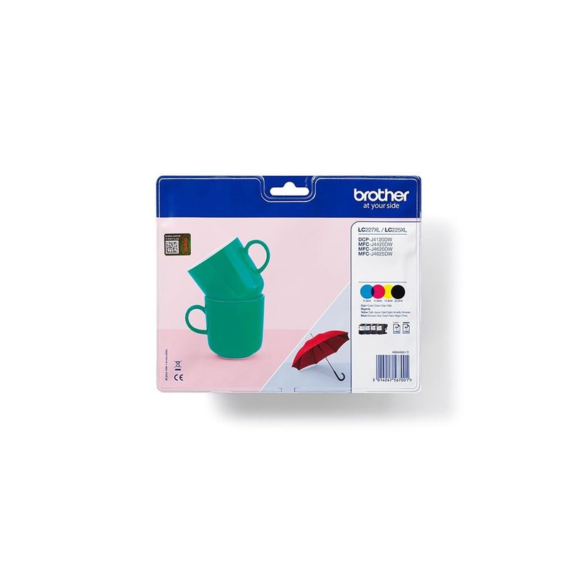 5014047567001-Brother LC225XL/LC227XL - Pack de 4 - noir, cyan, magenta, jaune - cartouche d'encre origi-P_79396510_10-4