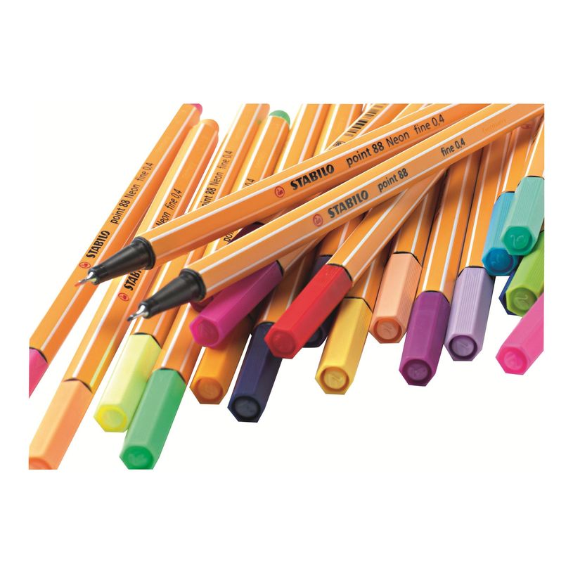 4006381352222-Stabilo point 88 - 20 Feutres fins - couleurs assorties - 0.4 mm-P_79396630_2-1