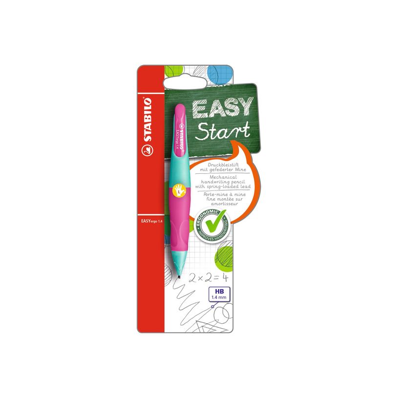4006381468909-STABILO EASYergo - Porte mines avec 3 mines - HB - 1,4 mm - rose / turquoise - gaucher-P_79396683_1-2