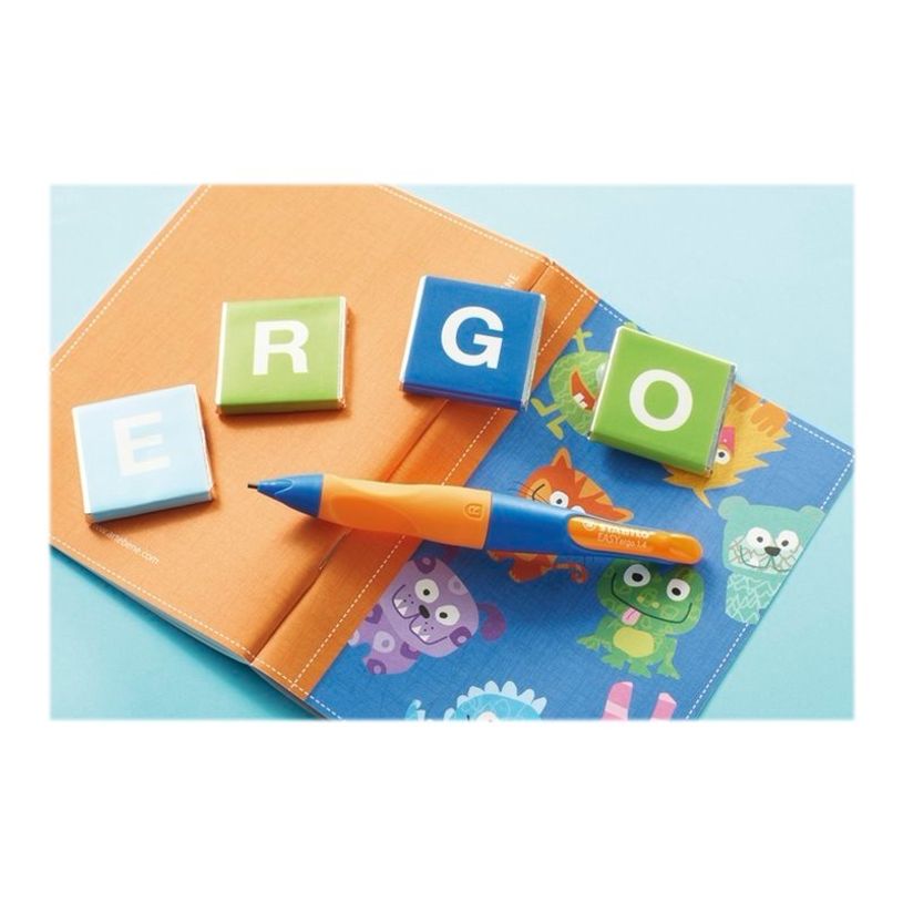 4006381468930-STABILO EASYergo - Porte mines avec 3 mines - HB - 1,4 mm - bleu / orange - gaucher-P_79396684_1-2