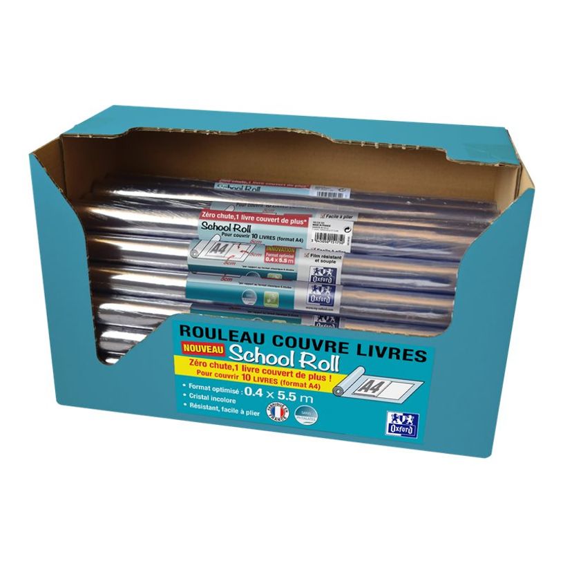 3045050151729-Oxford - Couverture de livre - Rouleau de 40 cm x 5,5 m - PVC lisse 8/100e-P_79396742_3-2